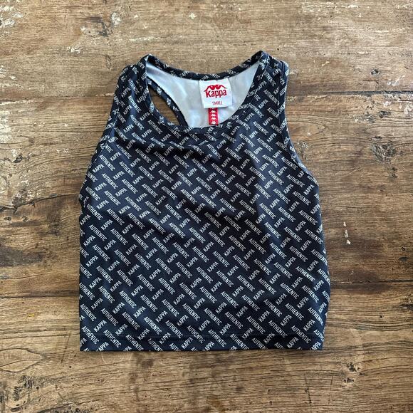 Navy and white kappa tank - Picture 1 of 4